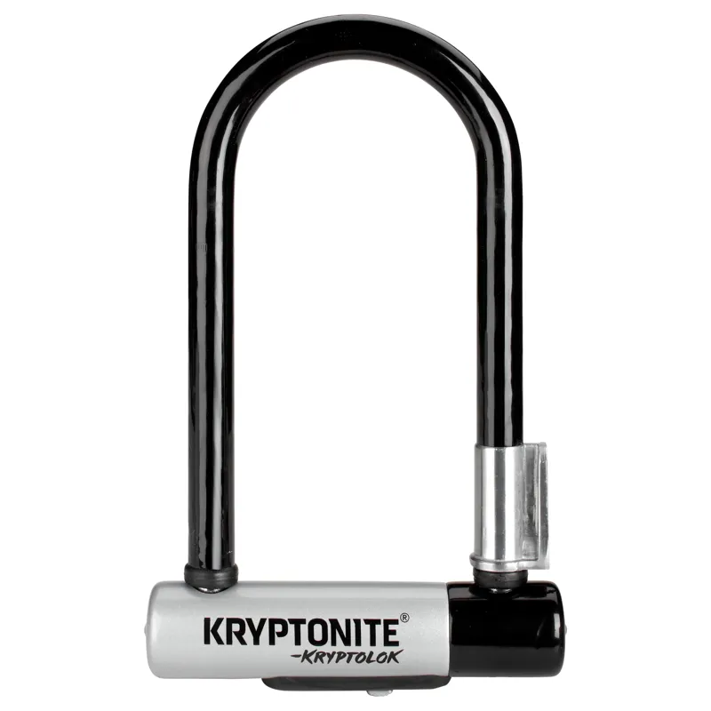 Kryptonite Kryptolok Sold Secure Gold Mini U-Lock with 4ft Kryptoflex Cable in Black-1