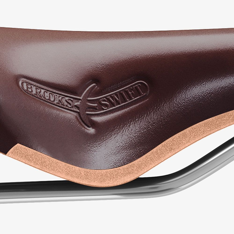 Brooks Swift Chrome Saddle in Brown-7