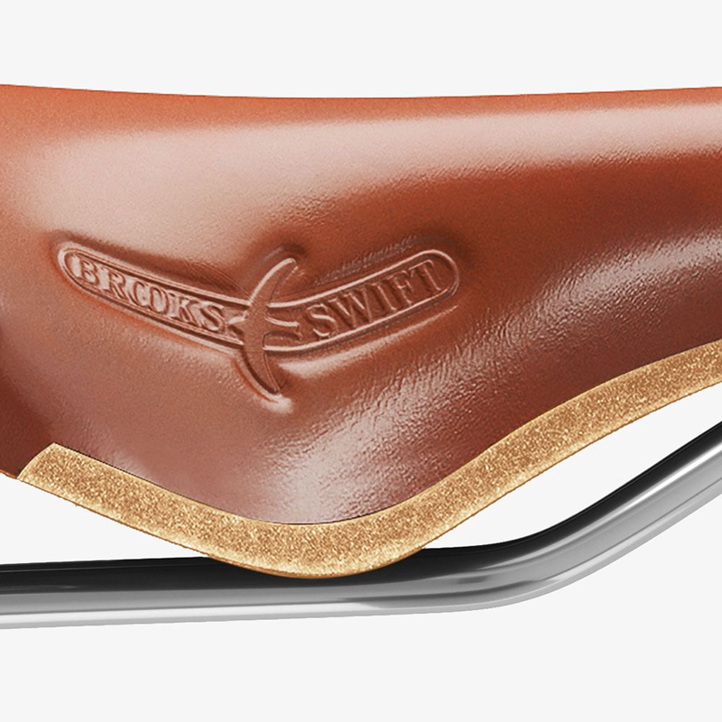 Brooks Swift Chrome Saddle in Honey-6