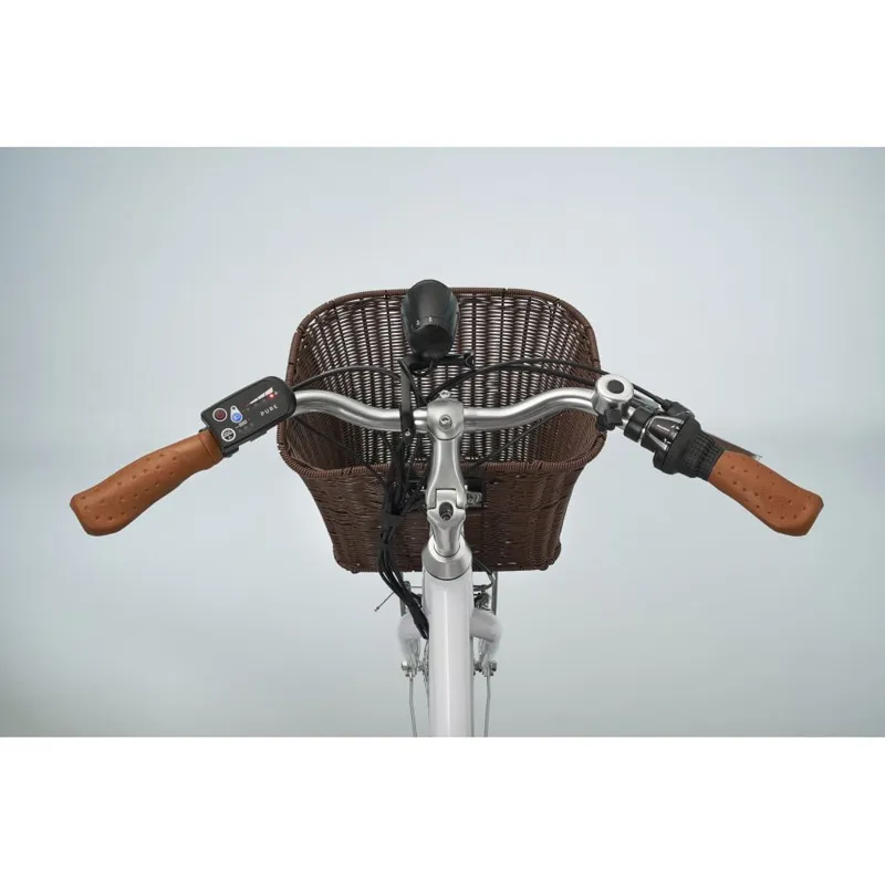Pure Free Step Electric Hybrid Bike in White-5