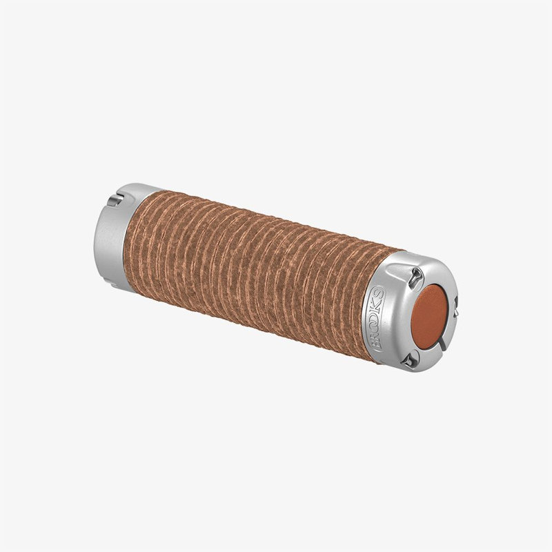 Brooks Plump Leather Grips in Honey-1