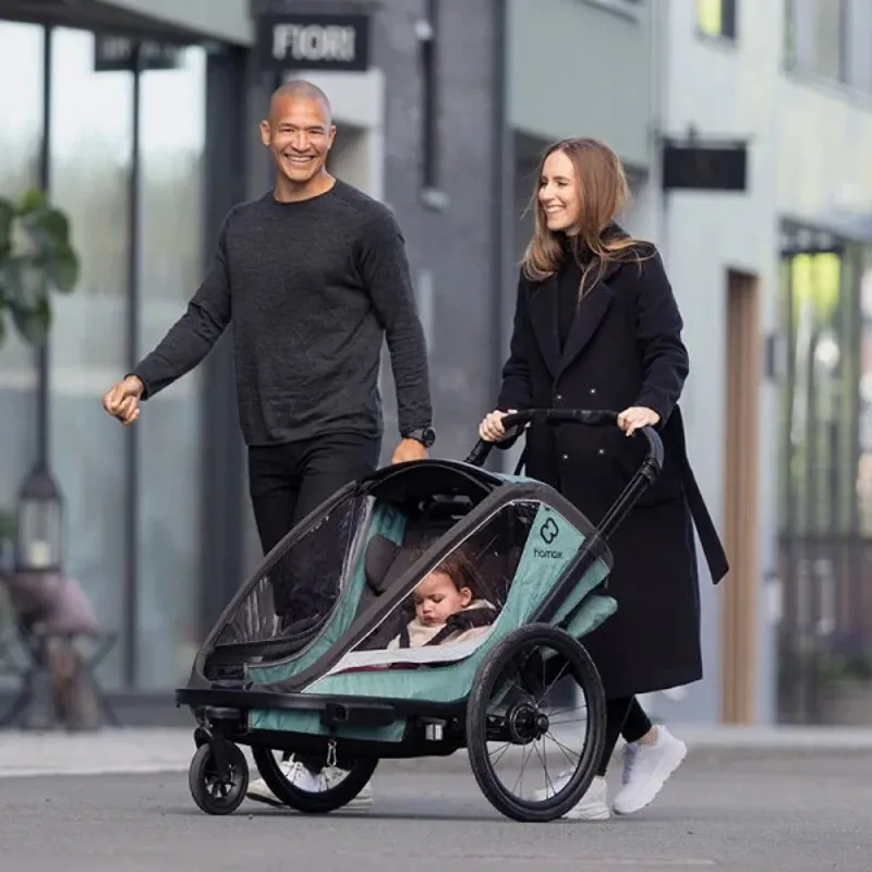 Hamax Cocoon Single Child Bike Trailer in Grey/Black-8