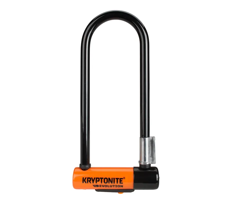 Kryptonite Evolution Mini-9 Sold Secure Gold Lock in Orange/Black
