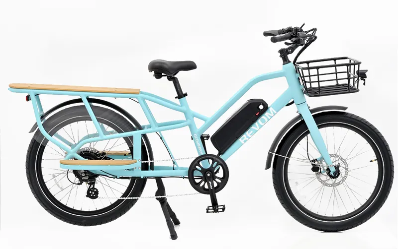 Revom Multi C1 Electric Cargo Bike in Blue