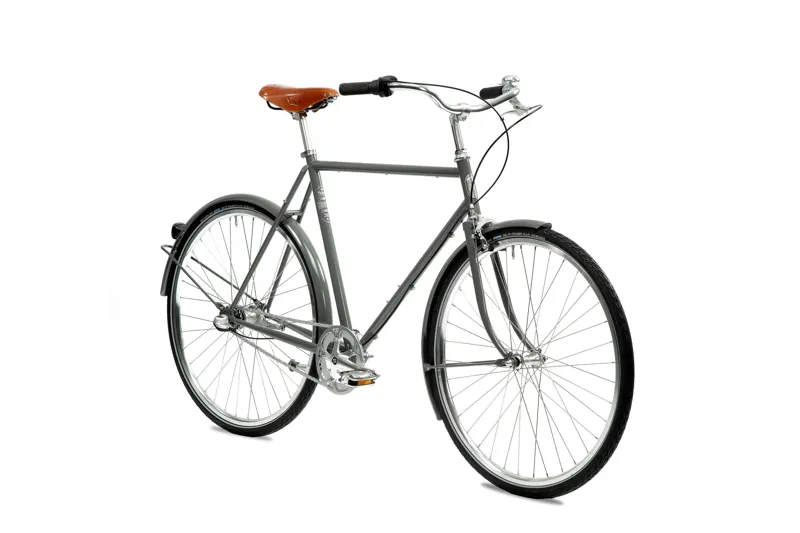 Pelago Bristol 3 Speed Hub Urban City Bike in Traffic Grey-1