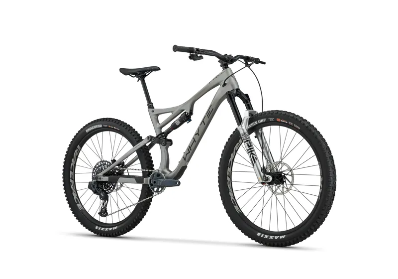 Whyte T-140C RSX  Full Suspension Trail Bike in Matt Grey with Black Grey-2