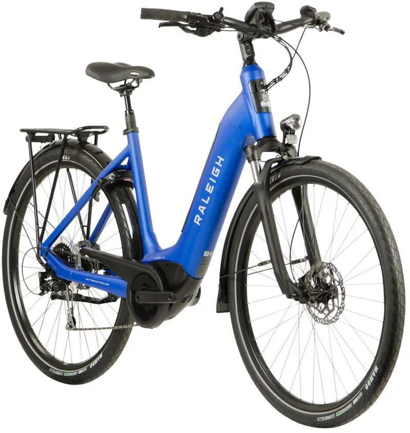 Raleigh Motus Grand Tour Lowstep Derailleur eBike in Blue-1