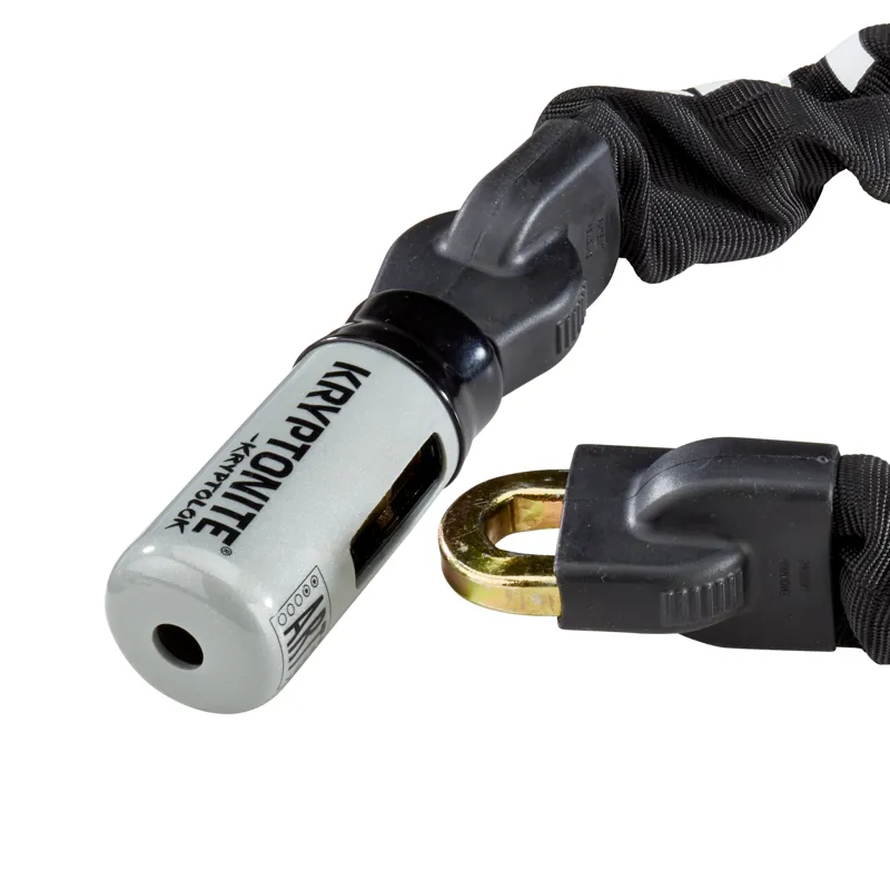 Kryptonite Kryptolok S2 95cm Sold Secure Gold Chain Lock in Black-1