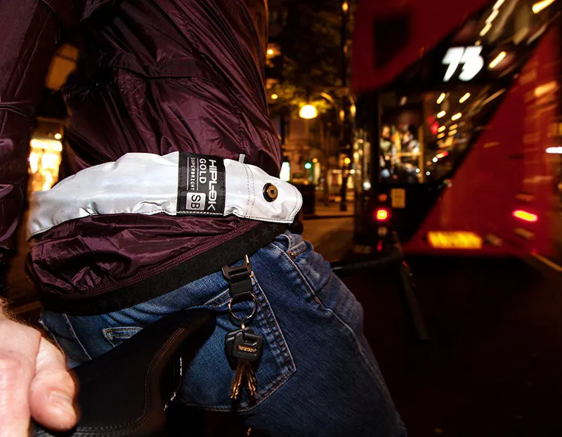 Hiplok Gold Wearable 10mm x 85cm Sold Secure Gold Chain Lock in Black-1