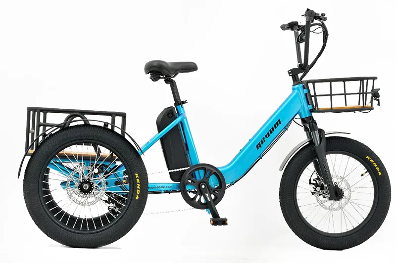 Revom Mover T1 Electric Cargo Tricycle in Blue