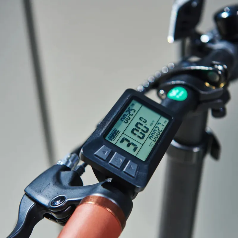 Mycle Compact Folding Electric Bike in White-2