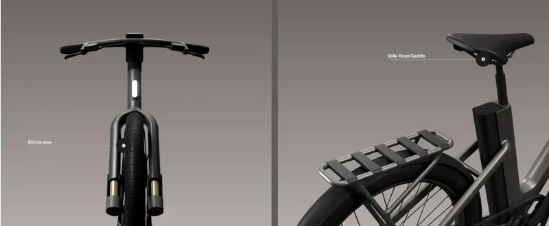 Cowboy Cross ST Full Option/Performance E-Bike in Mushroom + Free ABUS Ivy Sold Secure Gold Chain Lock-1