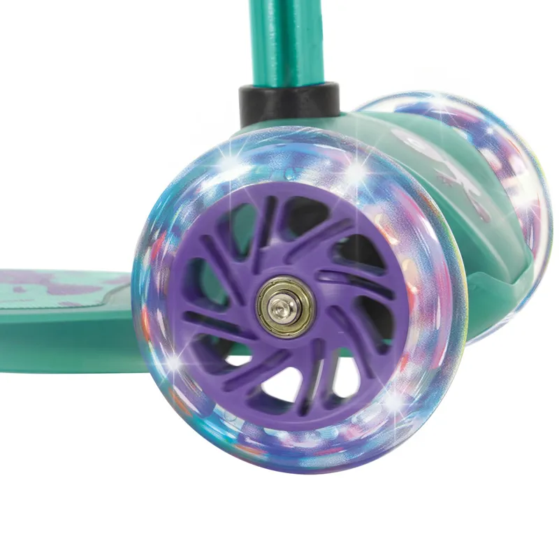 Squish Mini Flex LED Tilt Kids Scooter in Teal-3