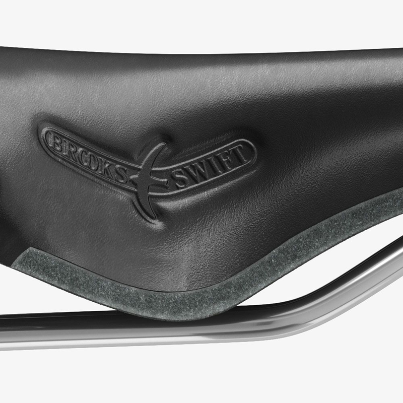 Brooks Swift Chrome Saddle in Black-7