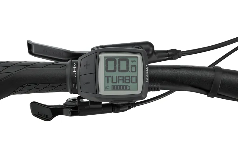 Whyte E-506 V2 Electric Hybrid Bike in Matt Black/Blue Burnt Orange-2