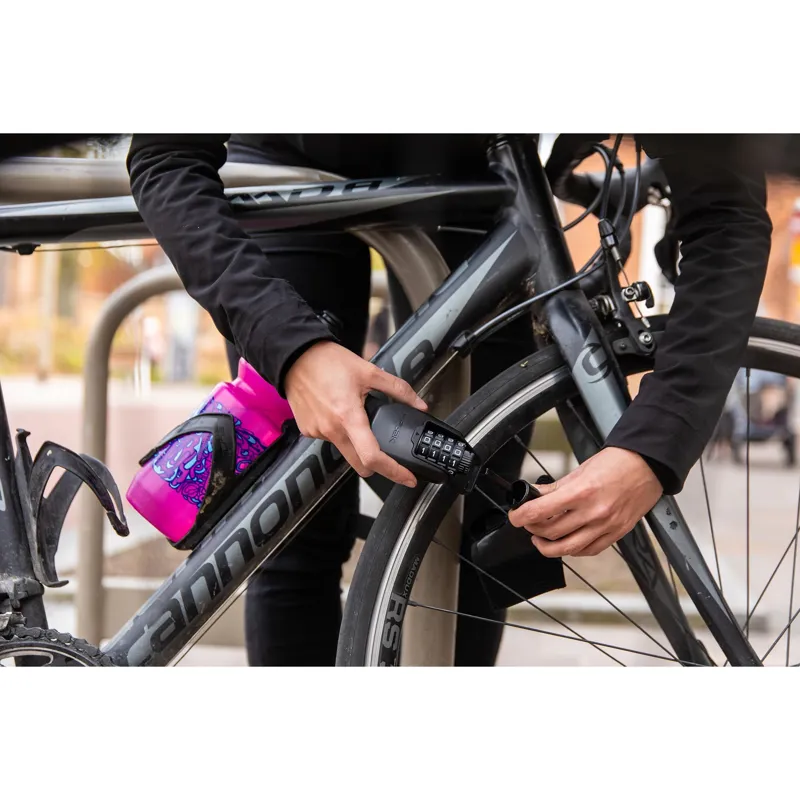 Hiplok Spin Wearable 6mm Lock in Black / Neon / Super Bright-5