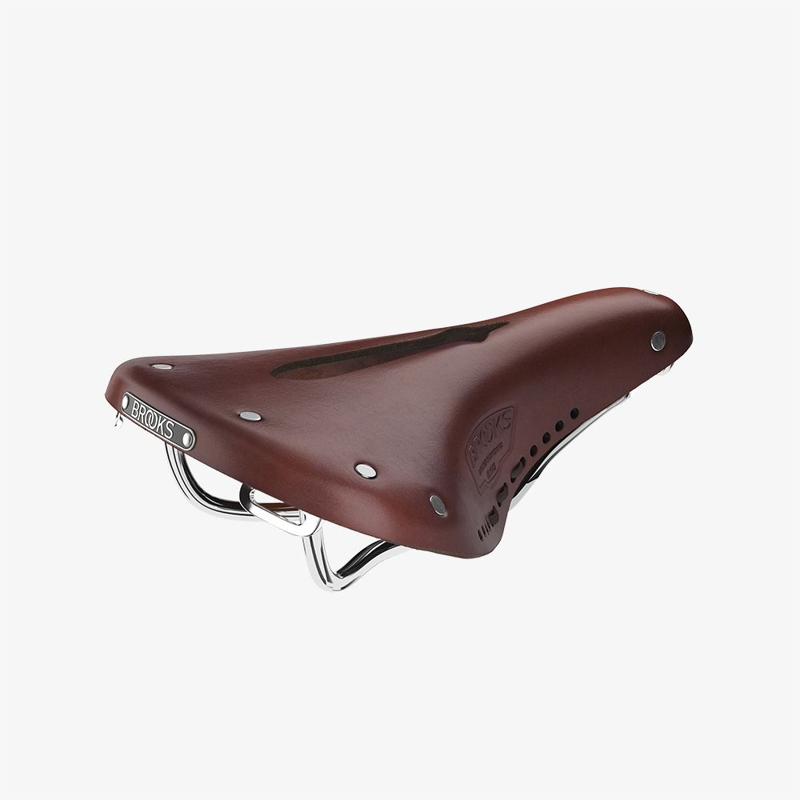 Brooks B17 Carved Short Ladies Saddle in Brown-2