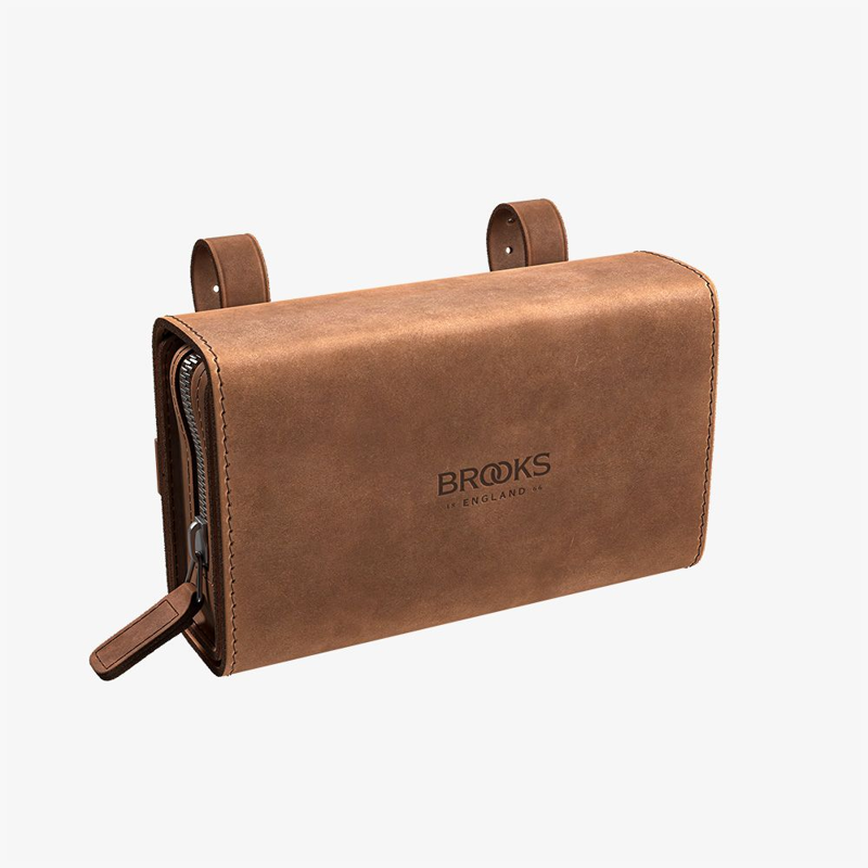 Brooks D Shaped Saddle Bag in Pre-Aged Brown-2