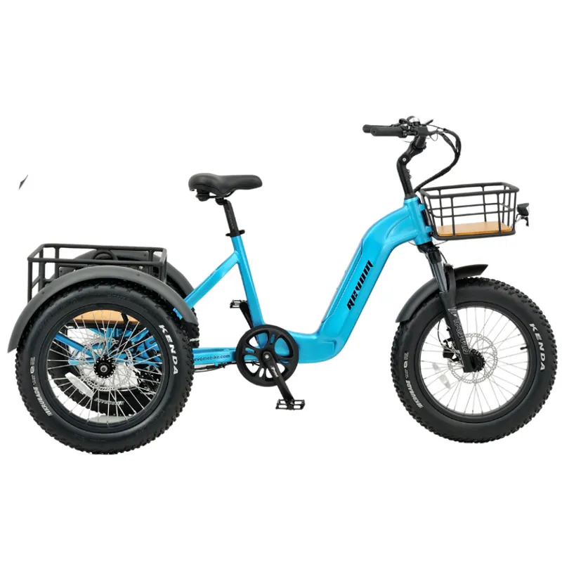 Revom Mover T2 Electric Cargo Bike in Blue