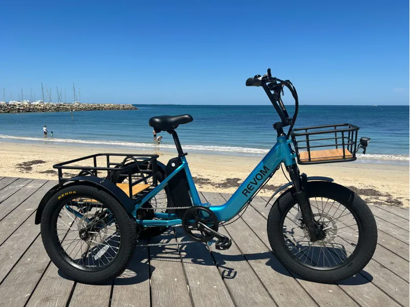 Revom Mover T1 Electric Cargo Tricycle in Olive Green-8