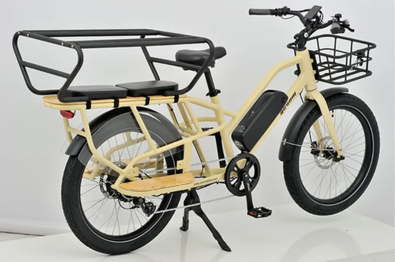 Revom Multi C1 Electric Cargo Bike in Cream-2