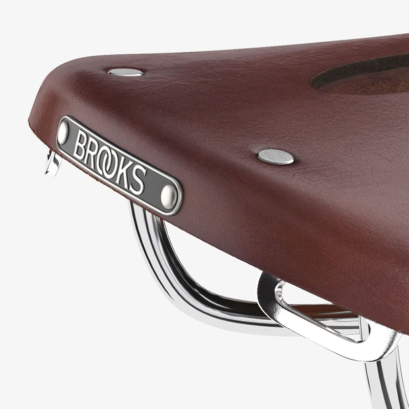 Brooks B17 Carved Short Ladies Saddle in Brown-6