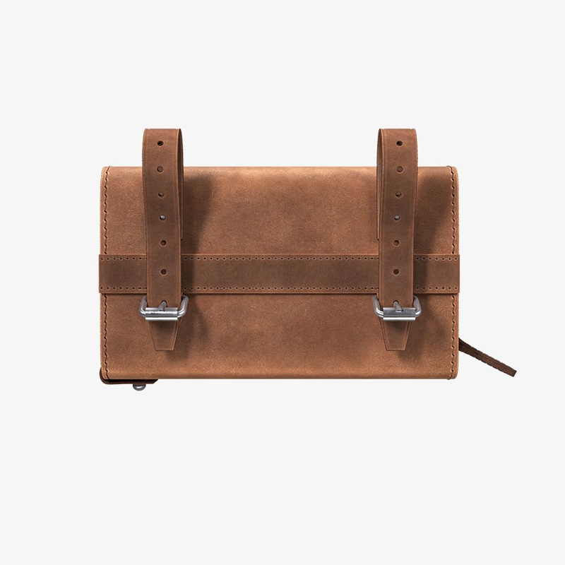 Brooks D Shaped Saddle Bag in Pre-Aged Brown-1