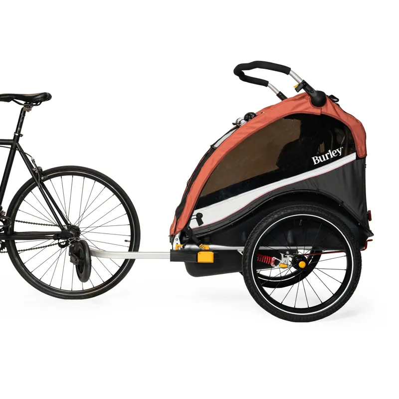 Burley Cub X Bike Trailer/ Stroller in Orange / Black-5
