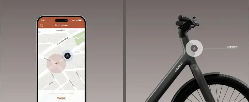 Cowboy Cross ST Full Option/Performance E-Bike in Lava + Free ABUS Ivy Sold Secure Gold Chain Lock-6