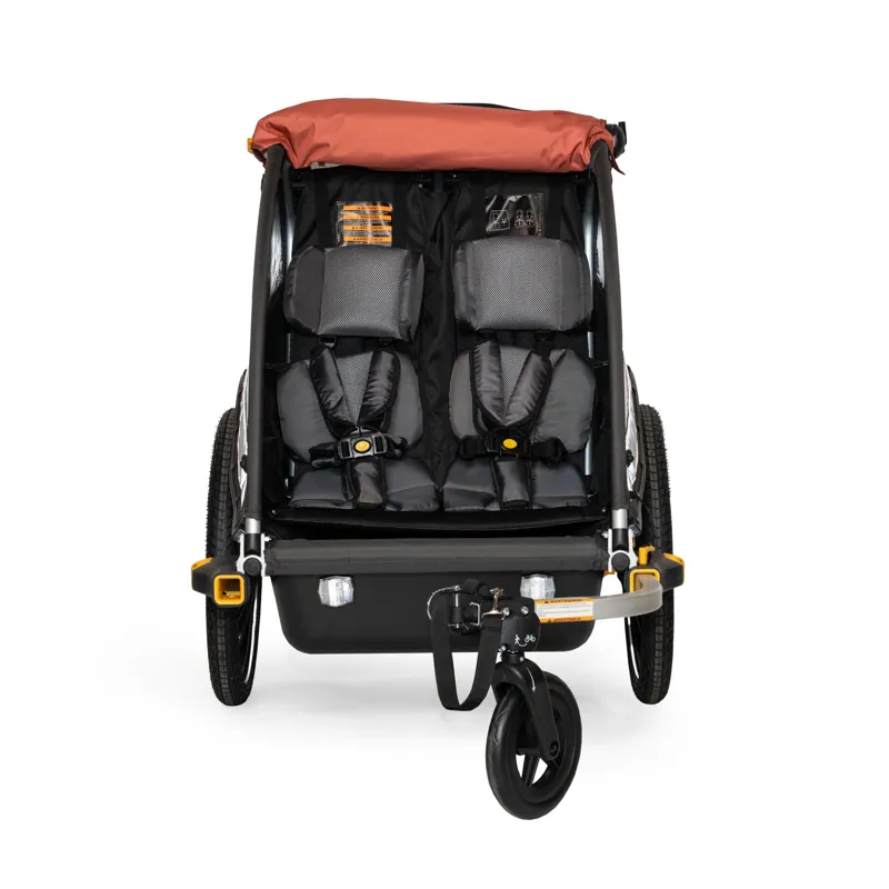 Burley Cub X Bike Trailer/ Stroller in Orange / Black-2