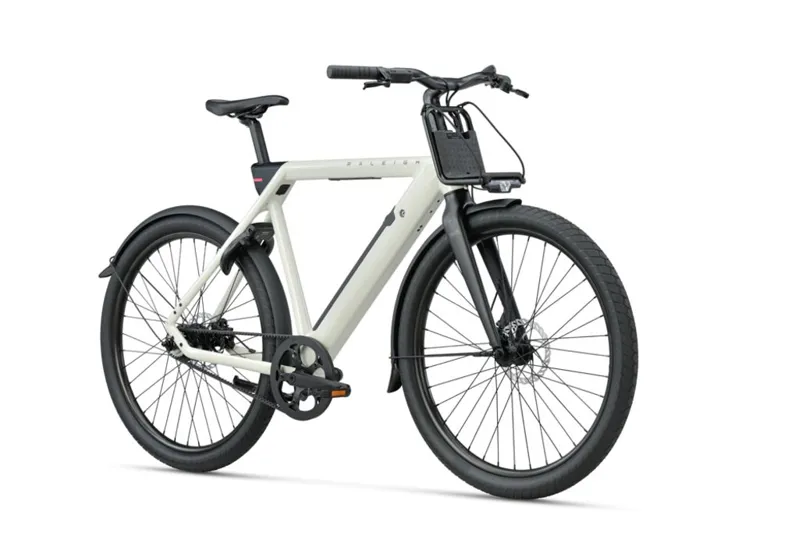 Raleigh ONE Smart City Electric Bike in Off White -13