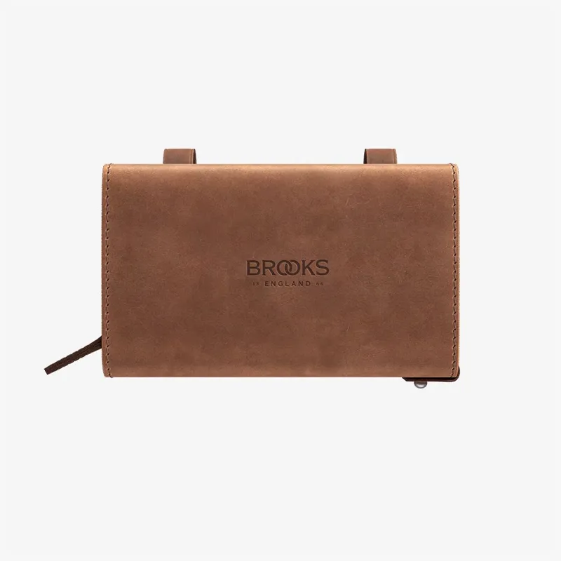Brooks D Shaped Saddle Bag in Pre-Aged Brown