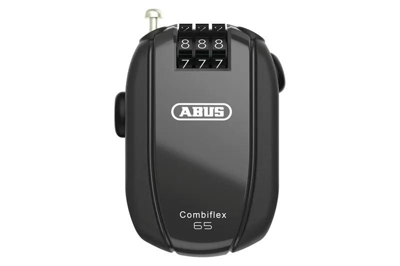Abus Combiflex Stopover 65cm Retractable Combo Lock in Black