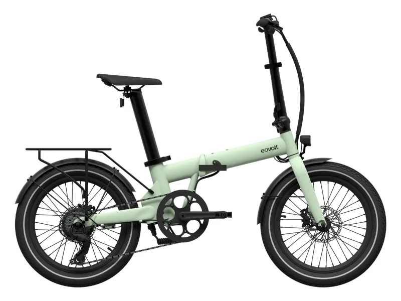 Eovolt Afternoon Origins 20 inch Folding Electric Bike in Sage Green