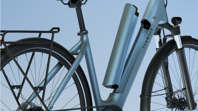 Tenways CGO800S Lightweight City eBike in Lavender Purple-3