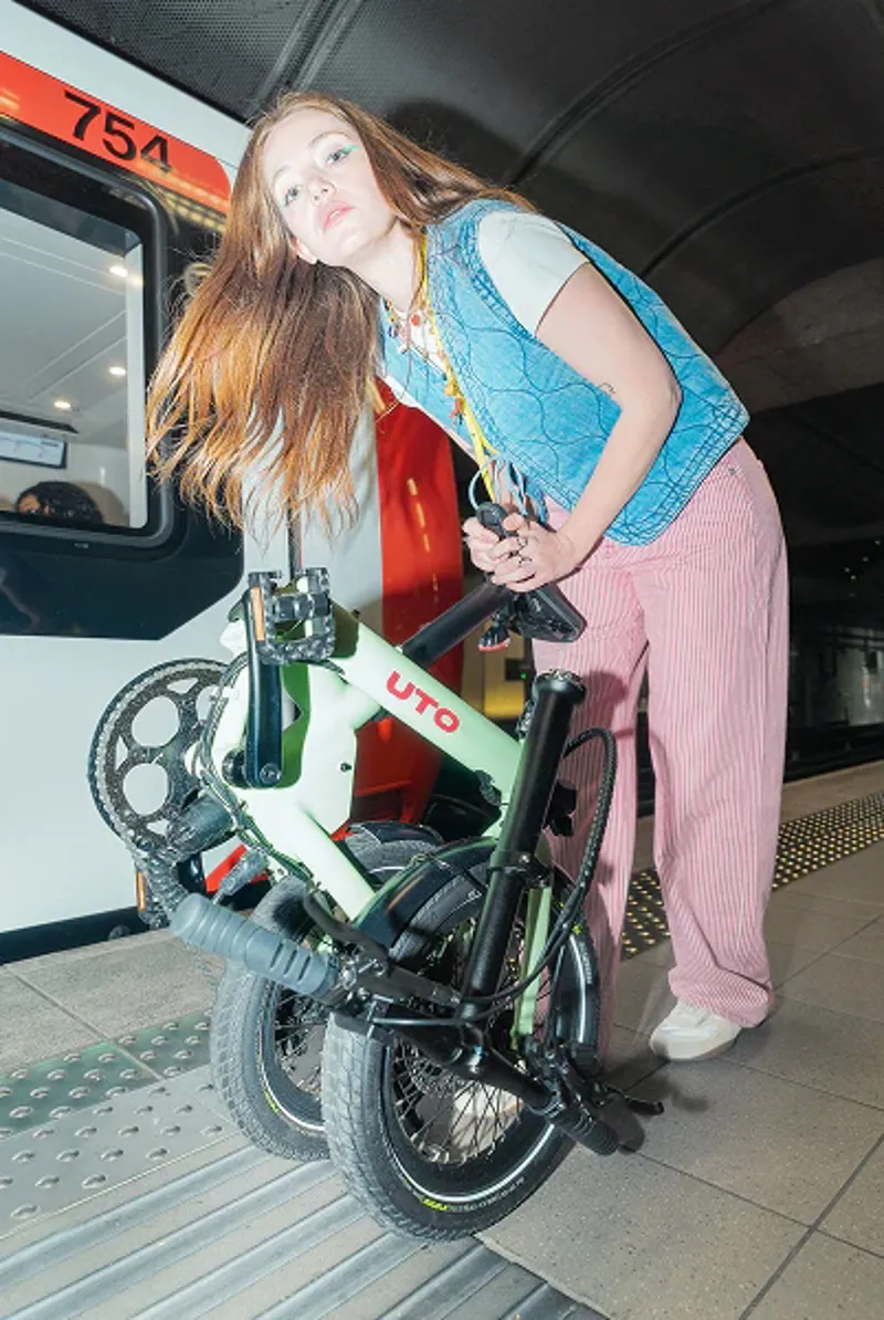 UTO OG16 inch Folding eBike in Sage Green-7