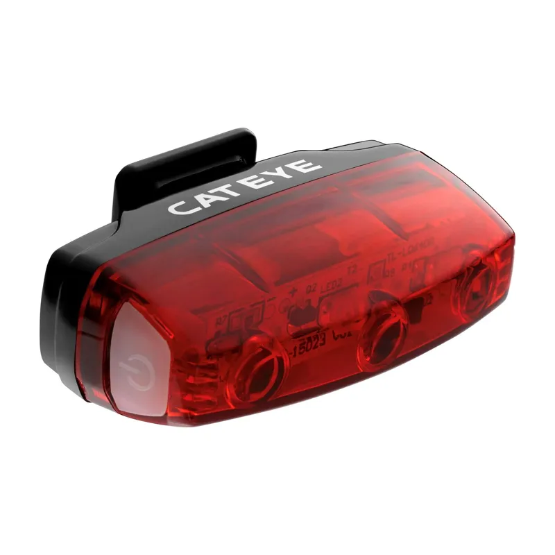 Cateye Rapid Micro Usb Rechargeable 15 Lumen Rear Light in Red