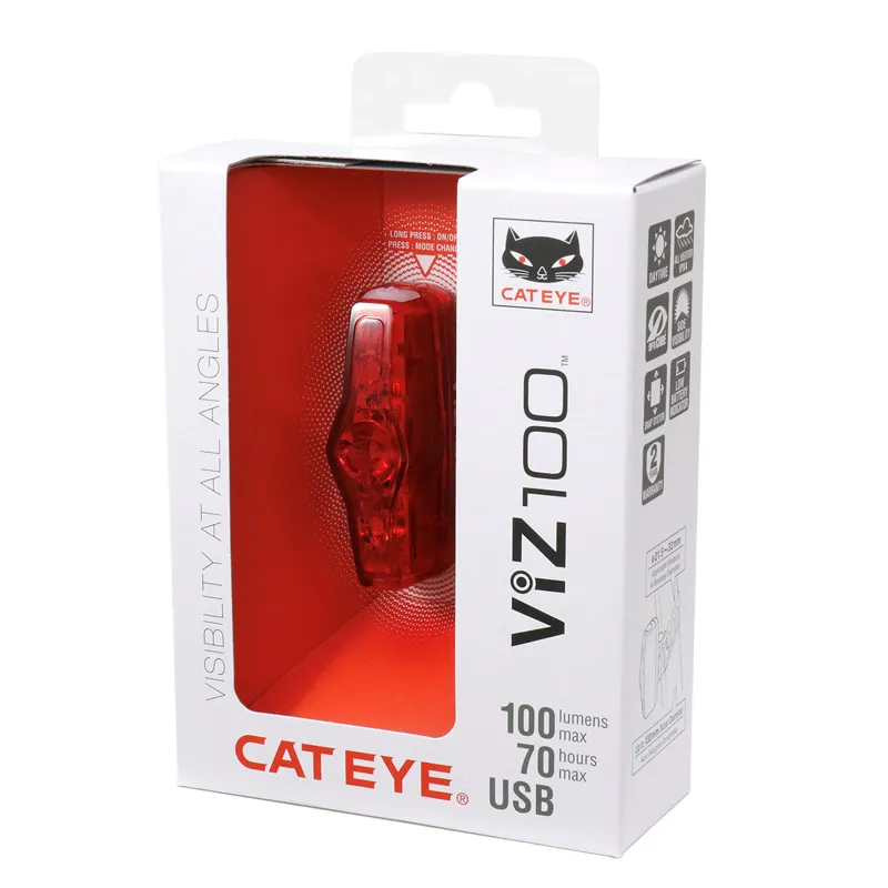 Cateye Viz 100 Rear Bike Light-3