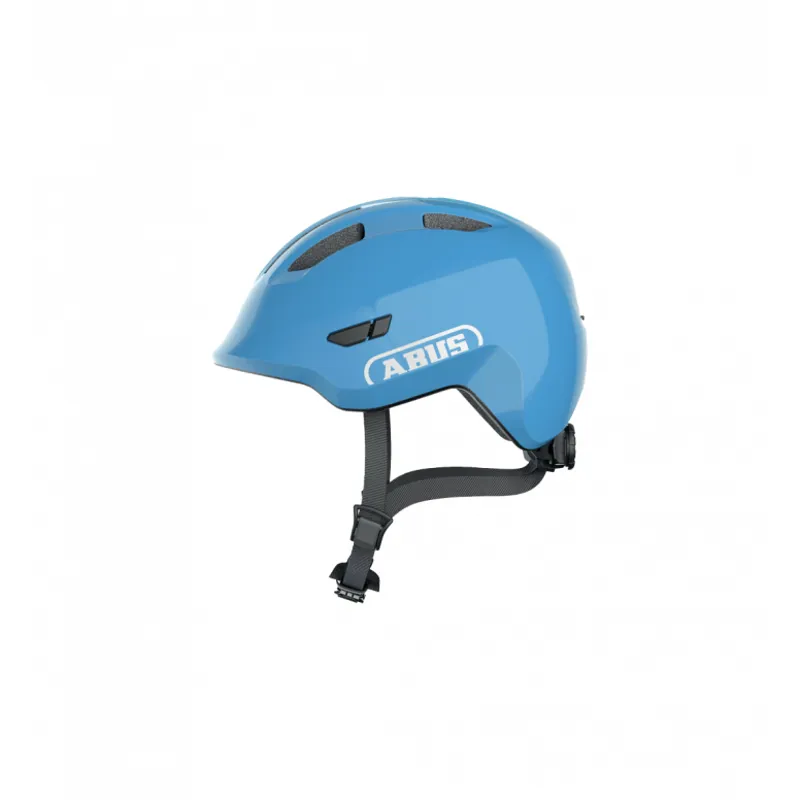 New Abus Smiley 3.0 Shiny Junior Helmet in Blue-3