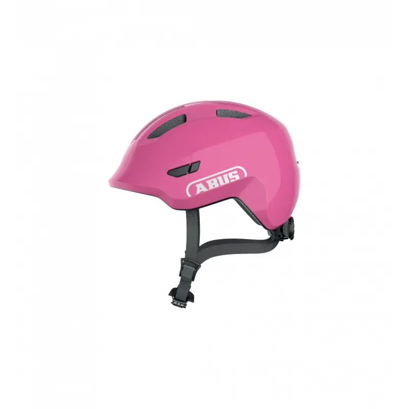  New Abus Smiley 3.0 Shiny Junior Helmet in Pink-1
