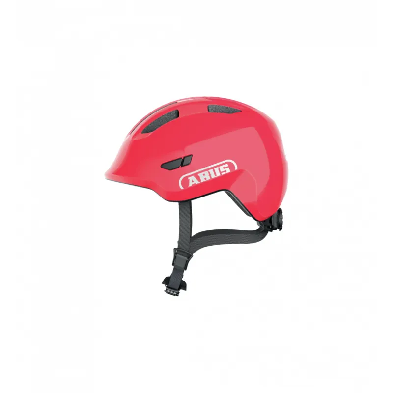  New Abus Smiley 3.0 Shiny Junior Helmet in Red-3