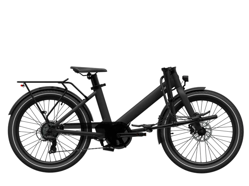Eovolt Evening 24 inch Folding Electric Bike in Onyx Black-2