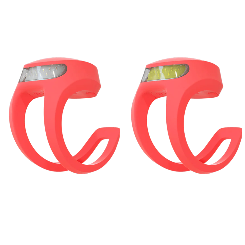 Knog Frog V3 Twinpack Lights in Coral-1