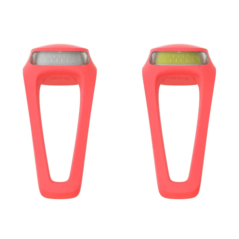 Knog Frog V3 Twinpack Lights in Coral