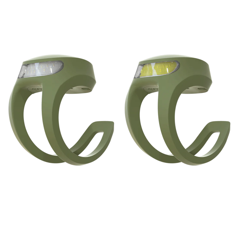 Knog Frog V3 Twinpack Lights in Green-1