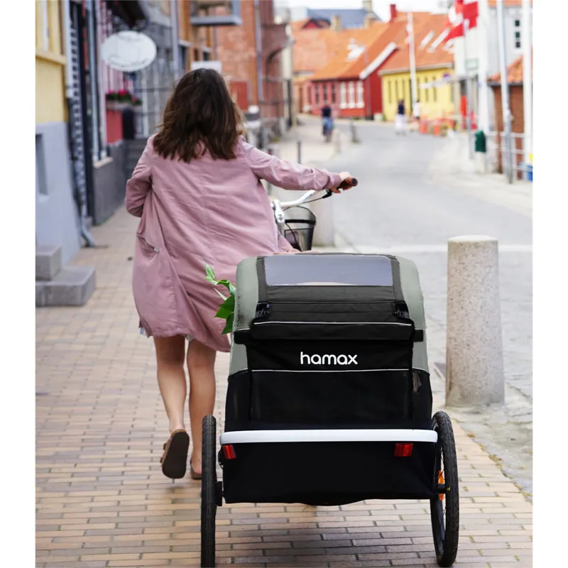 Hamax Avenida Single Child Bike Trailer in Blue-7