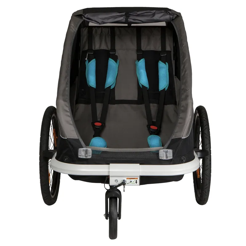 Hamax Traveller Child Twin Trailer in Black/Grey-2