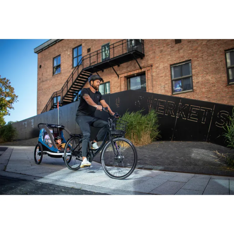 Hamax Traveller Child Twin Trailer in Black/Grey-6