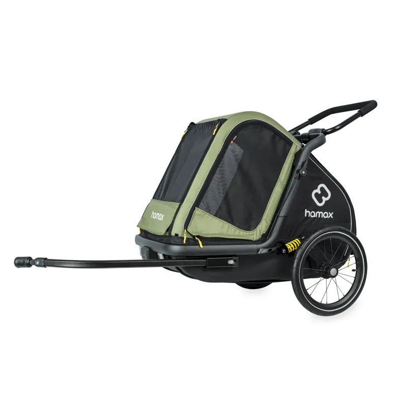Hamax Pluto Medium Dog Trailer in Green