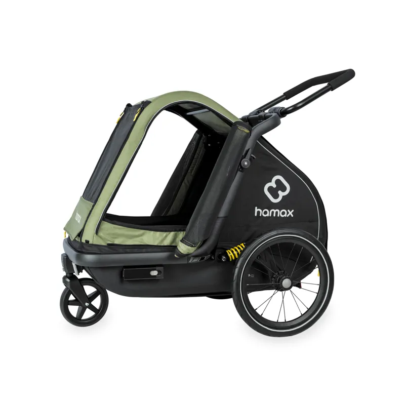 Hamax Pluto Medium Dog Trailer in Green-2